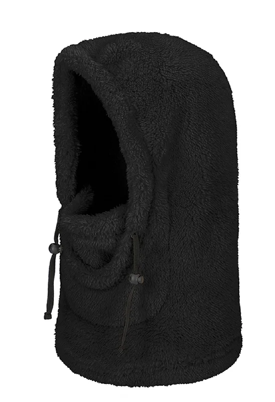 JJ Teddy Fleece Hood/Snood in Black Women’s Zip-up Hoodies