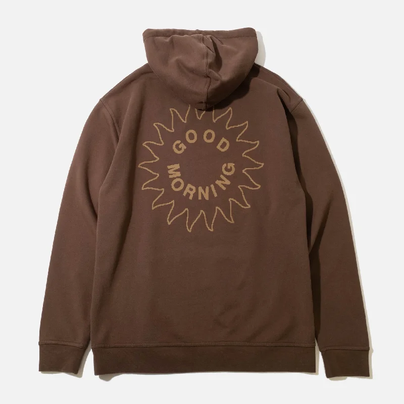 Sun Logo Hoodie - Chocolate Trendy Women’s Hoodies