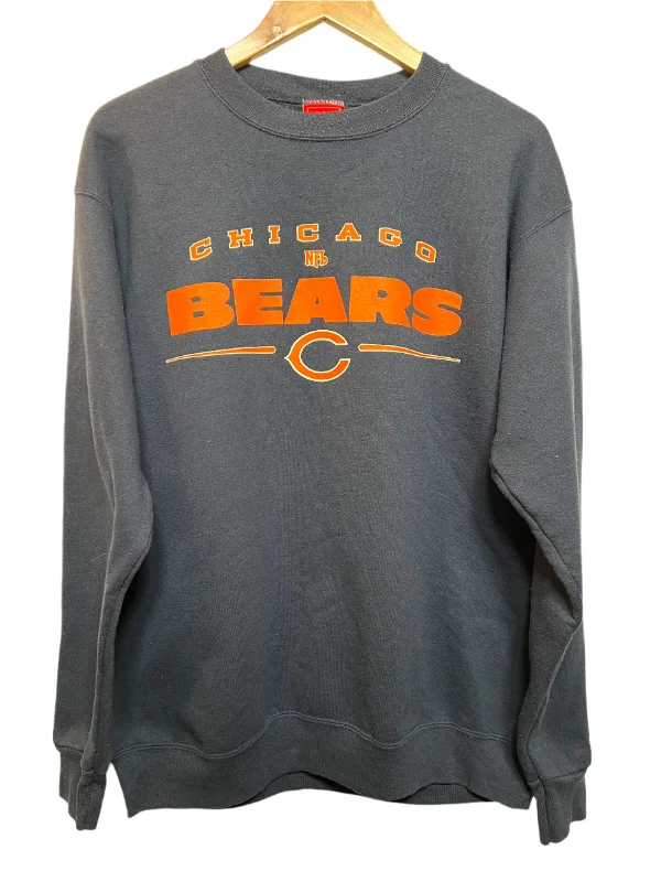 NFL Chicago Bears Mens Navy Sweatshirt (Size XL) Lightweight Hoodie Sweatshirt