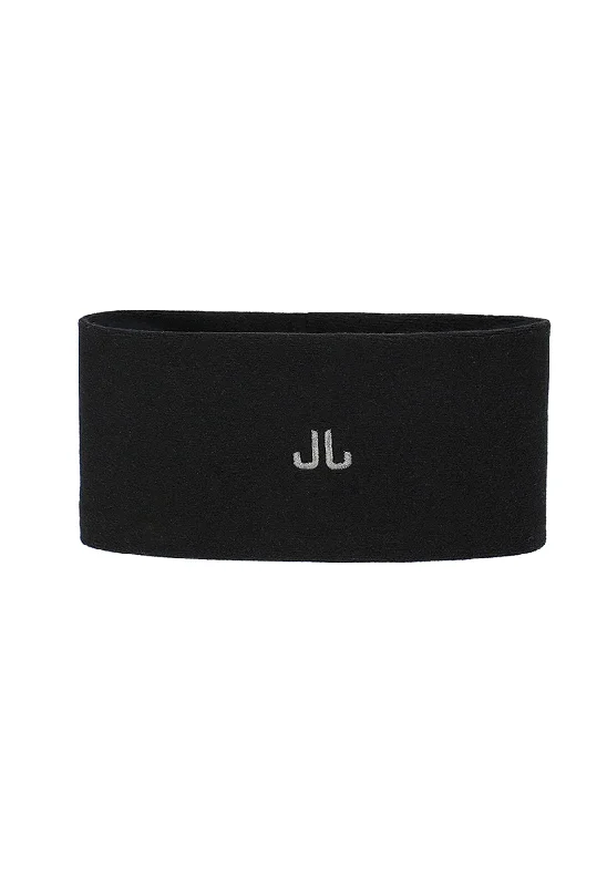 JJ Stretch Headband in Black High-neck Sweatshirt Hoodie