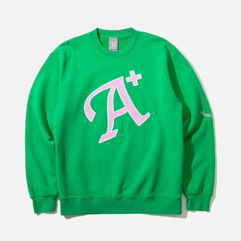 A+ Crewneck Sweat - Double Mint Comfy Sweatshirts for Fall