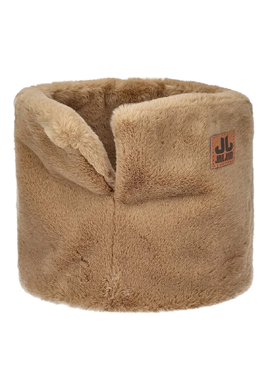 JJ Harbour Faux Fur Loop Scarf in Beige Cozy Hoodies & Sweatshirts