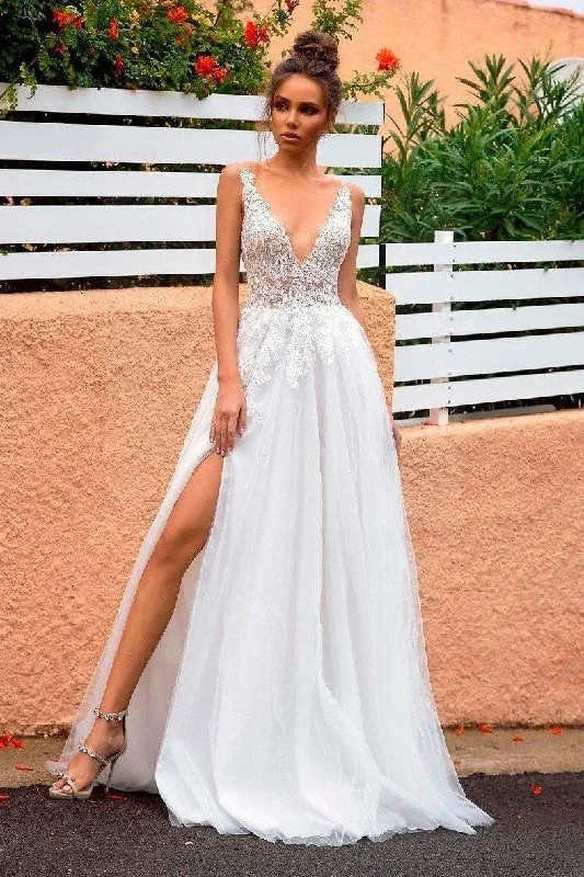 Boho beach wedding dress Chic Bridal Gown