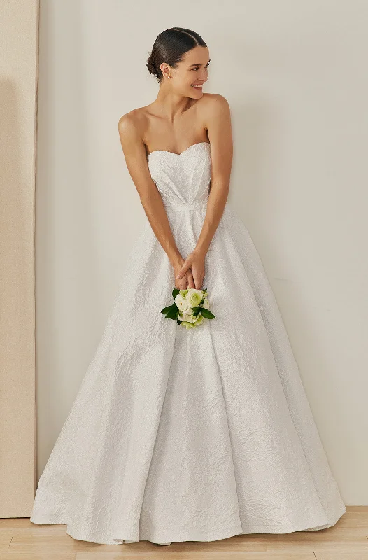 MZW3411 Illusion Neckline Gown