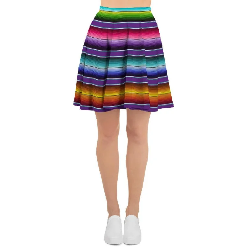 Baja Serape Print Women's Skirt Breathable unclassified skirts