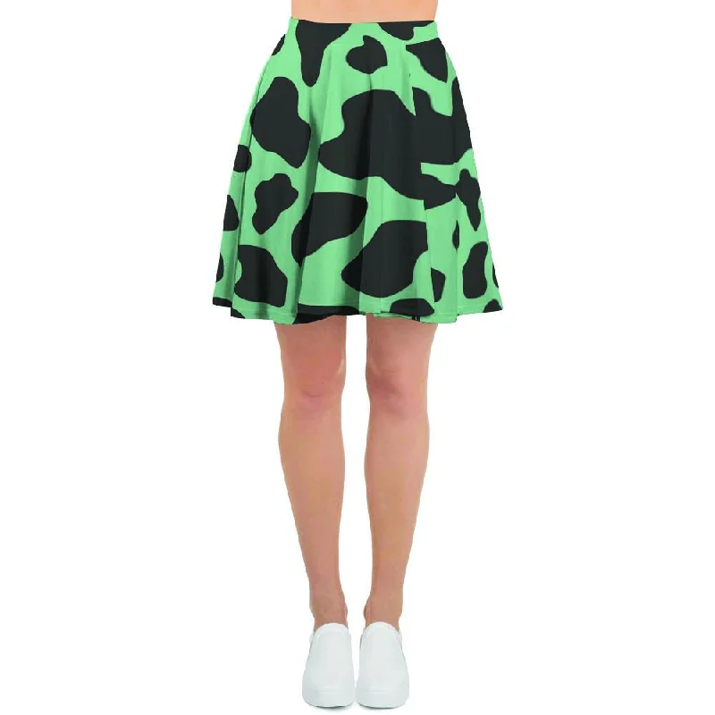 Black And Teal Cow Print Women's Skirt Wrap unclassified skirts