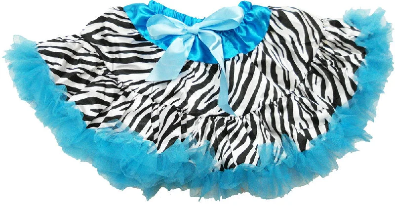 Blue Zebra Satin Tutu Cotton unclassified skirts