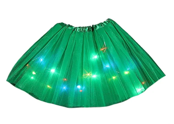 Green LED Light Up Tutu Comfortable unclassified skirts