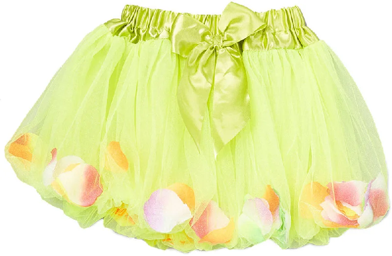 Lime Green Petal Bubble Tutu Button-front unclassified skirts