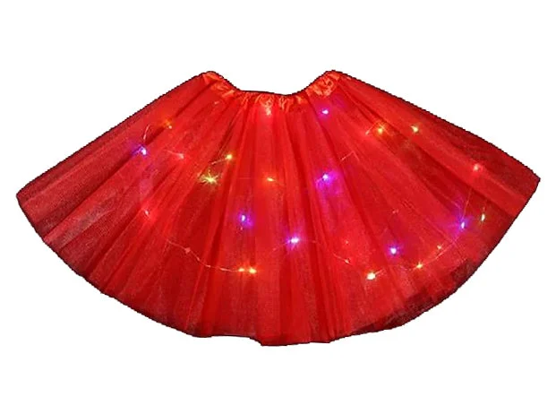 Red LED Light Up Tutu Wedding guest unclassified skirts