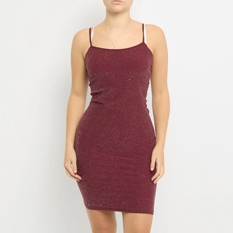 Sparkly Elasticated Bodycon Midi Dress - UK 10 Luxury midi dresses