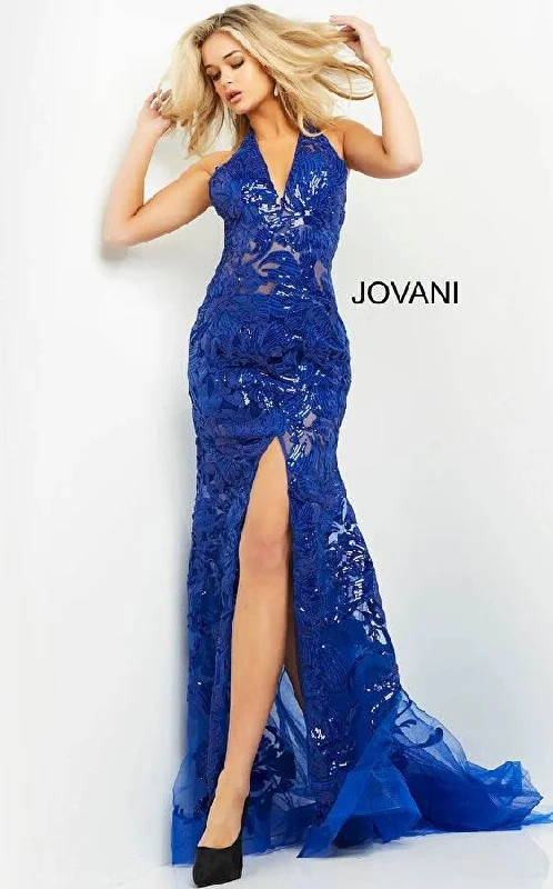 Jovani 8110 Halter Long Formal Prom Dress ASOS maxi dresses