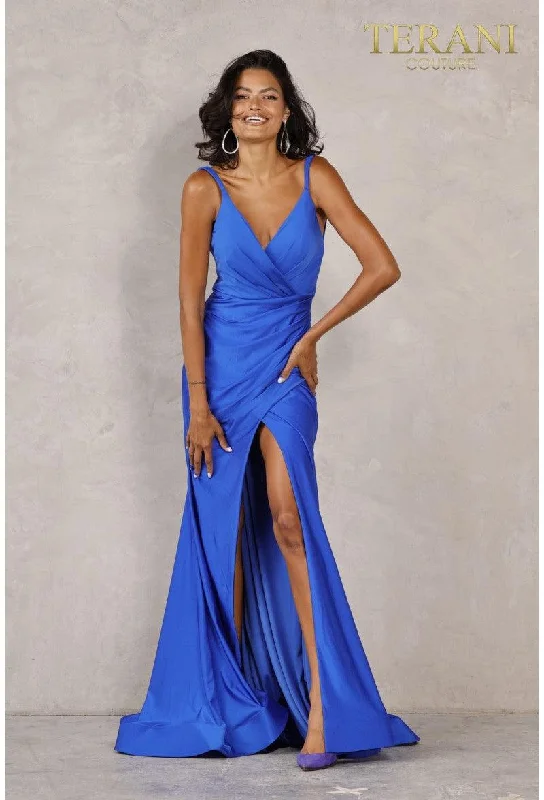 Terani Couture 2111P4037 Sleeveless Long Prom Dress Tiered maxi dresses