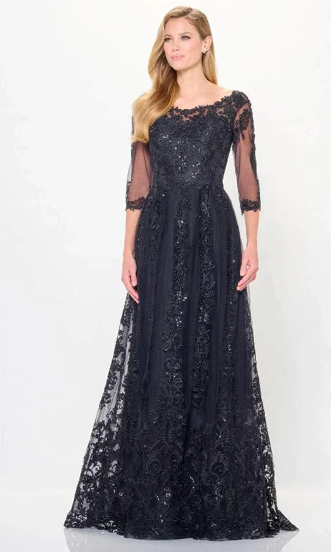 Cameron Blake CB3240 - Cap Sleeve Lace Evening Dress Modest party dresses